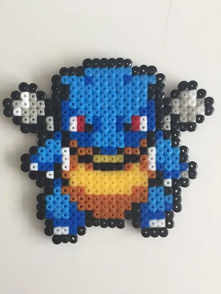 Blastoise z koralików do prasowania – inspiracja 14