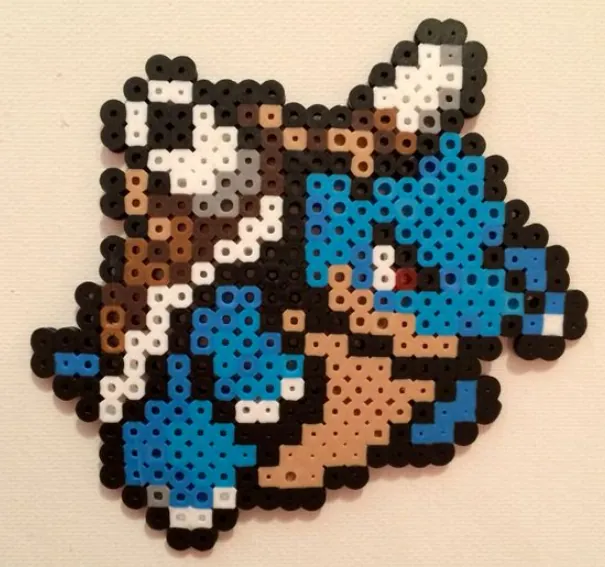 Blastoise z koralików do prasowania – Mini Blastoise
