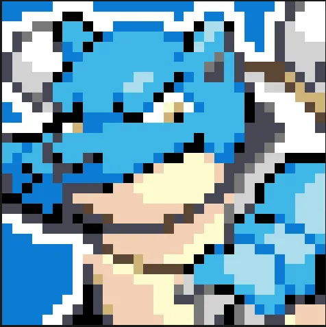 Blastoise z koralików do prasowania – Blastoise – obrazek