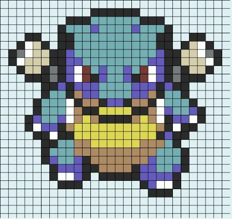 Blastoise z koralików do prasowania – Blastoise – sprite