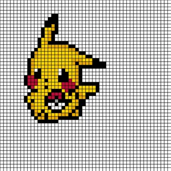 Pokémon z koralików do prasowania – Pikachu z Pokéballem