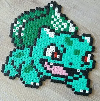 Pokémon z koralików do prasowania – Bulbasaur