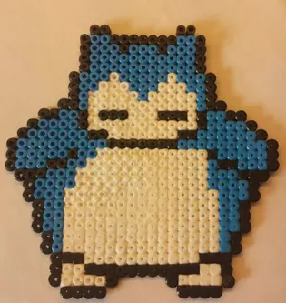 Pokémon z koralików do prasowania – Snorlax