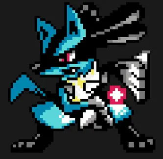 Pokémon z koralików do prasowania – Lucario