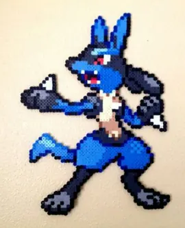 Pokémon z koralików do prasowania – Lucario