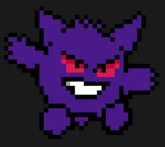 Pokémon z koralików do prasowania – Gengar