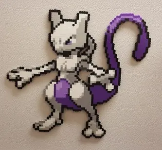 Pokémon z koralików do prasowania – Mewtwo
