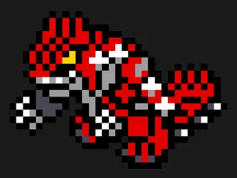 Pokémon z koralików do prasowania – Groudon