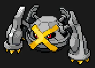Pokémon z koralików do prasowania – Shiny Metagross