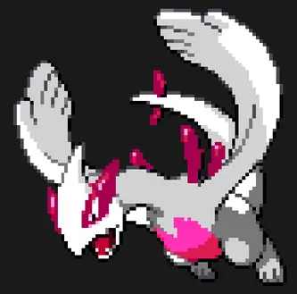 Pokémon z koralików do prasowania – Shiny Lugia