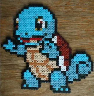 Pokémon z koralików do prasowania – Squirtle
