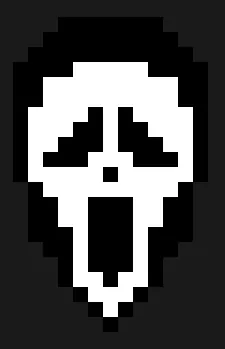 Szkielet z koralików do prasowania – Ghostface (Krzyk)