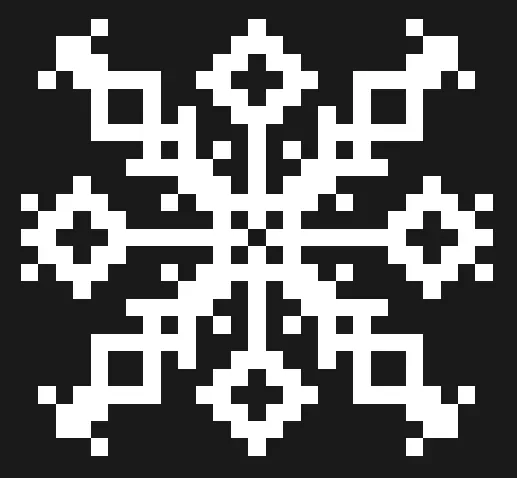 Śnieżynka z koralików do prasowania – Śnieżynka 3