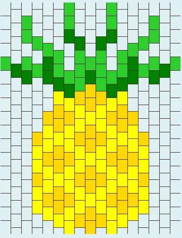 Lato z koralików do prasowania – Ananas