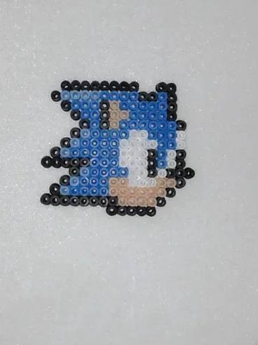 Sonic z koralików do prasowania – inspiracja 9