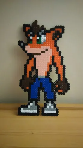 Sonic z koralików do prasowania – inspiracja 13