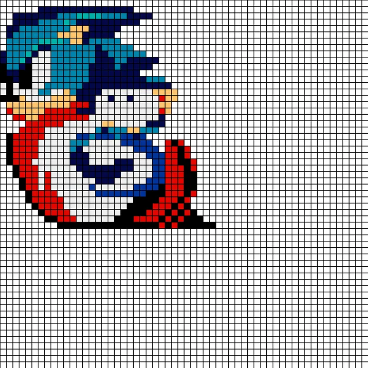 Sonic z koralików do prasowania – Biegnący Sonic