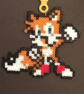 Sonic z koralików do prasowania – Tails – Sonic the Hedgehog