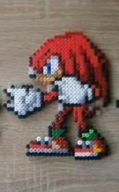 Sonic z koralików do prasowania – Knuckles – Sonic the Hedgehog