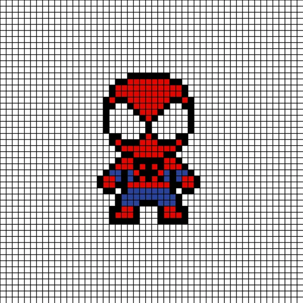 Spider-Man z koralików do prasowania – Mini Spider-Man