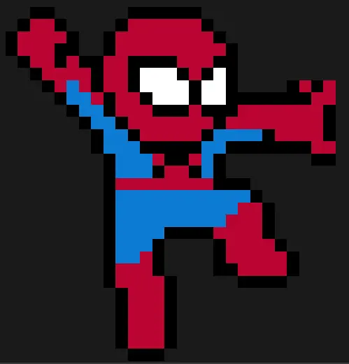 Spider-Man z koralików do prasowania – Spider-Man w ataku