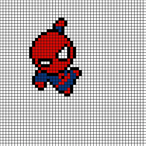 Spider-Man z koralików do prasowania – Wiszący mini Spider-Man