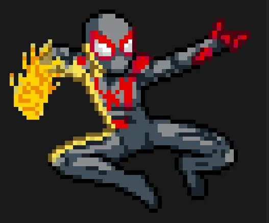 Spider-Man z koralików do prasowania – Spider-Man Miles Morales