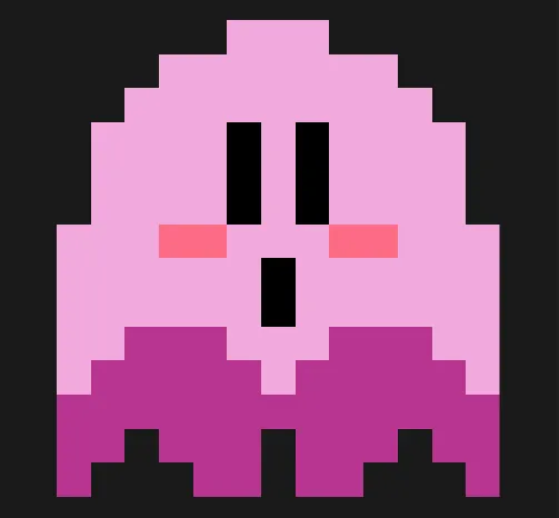 Duszki z koralików do prasowania – Kirby duszek