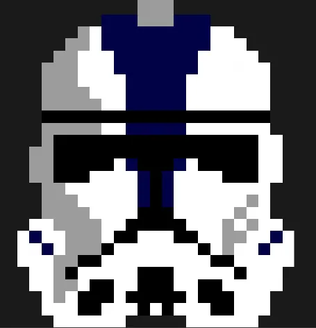 Star Wars z koralików do prasowania – Hełm żołnierza-klona – Star Wars