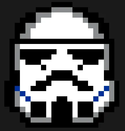 Star Wars z koralików do prasowania – Szturmowiec – Gwiezdne wojny