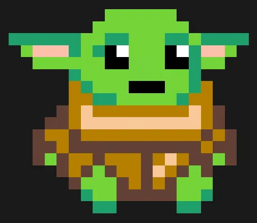Star Wars z koralików do prasowania – Baby Yoda