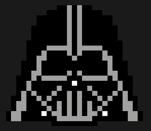 Star Wars z koralików do prasowania – Hełm Dartha Vadera