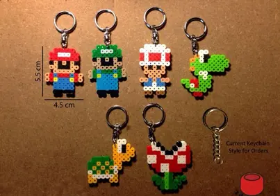 Super Mario z koralików do prasowania – inspiracja 1