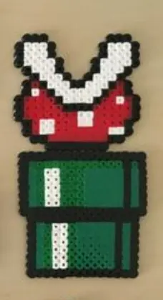 Super Mario z koralików do prasowania – Roślina pirania – Mario Bros