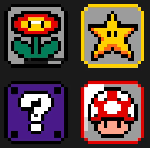 Super Mario z koralików do prasowania – Kostki Mario Bros
