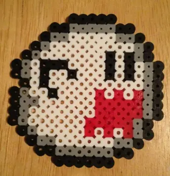 Super Mario z koralików do prasowania – Duch Boo – Mario Bros