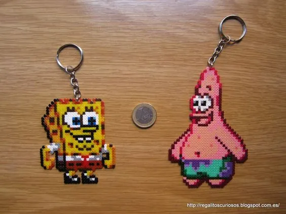 SpongeBob z koralików do prasowania – inspiracja 8