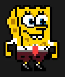 SpongeBob z koralików do prasowania – Wesoły SpongeBob