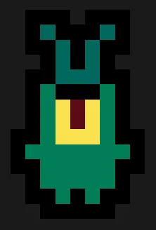 SpongeBob z koralików do prasowania – Plankton