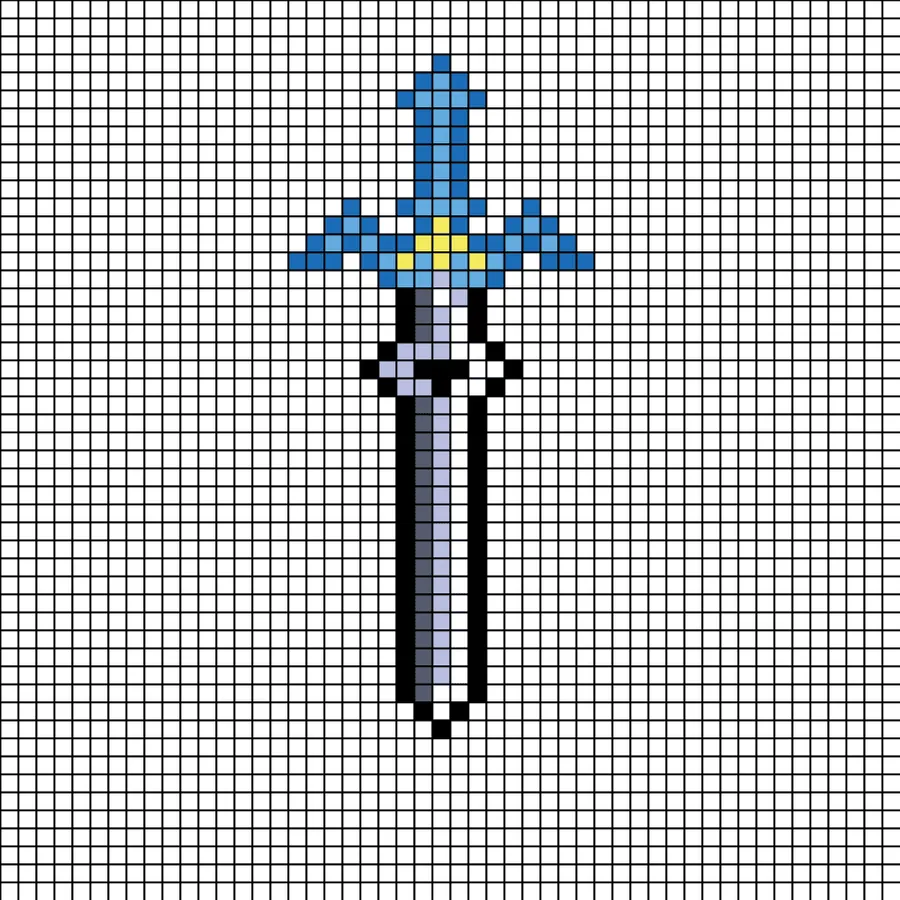 Miecze z koralików do prasowania – Master Sword