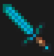Miecze z koralików do prasowania – Diamentowy miecz – Minecraft