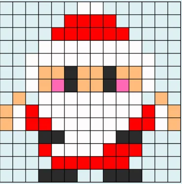 Mikołaj z koralików do prasowania – Mini Mikołaj