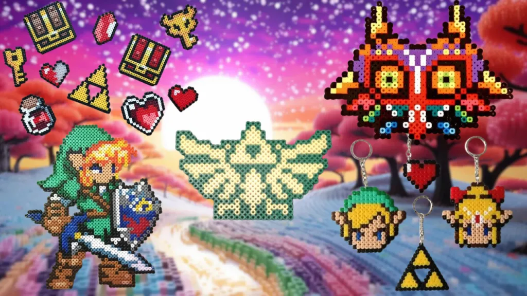 The Legend of Zelda z koralików do prasowania