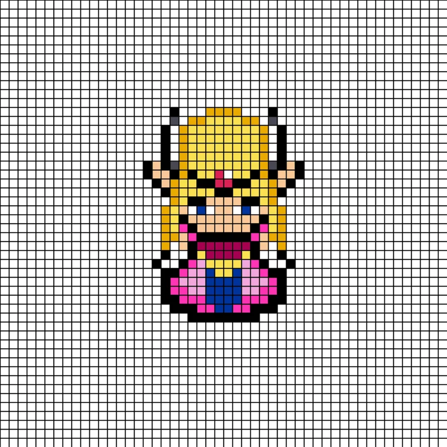 Zelda z koralików do prasowania – Księżniczka Zelda