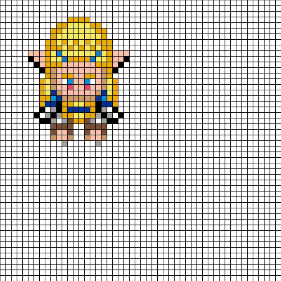 Zelda z koralików do prasowania – Postać z Zeldy
