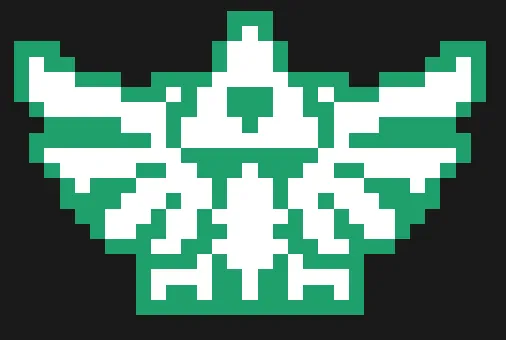 Zelda z koralików do prasowania – Triforce z Zeldy