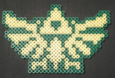 Zelda z koralików do prasowania – Triforce z Zeldy