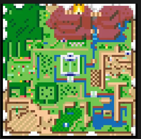 Zelda z koralików do prasowania – Mapa z A Link to the Past