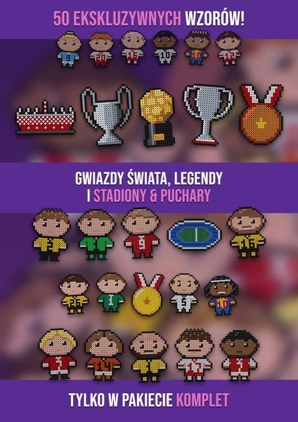 Piłkarskie wzory na koraliki do prasowania – Komplet