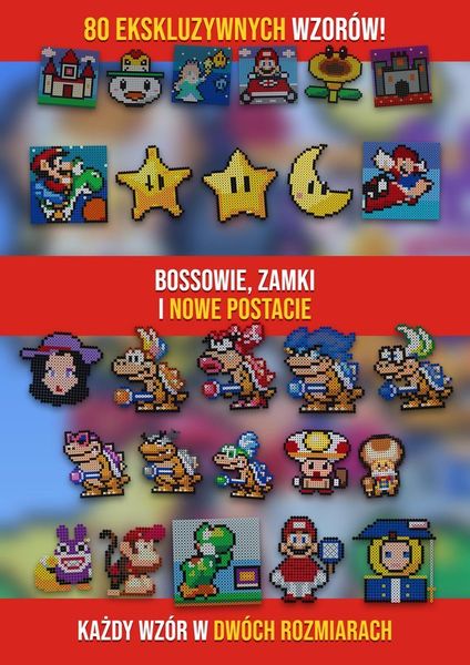 Wzory Super Mario na koraliki do prasowania – Komplet